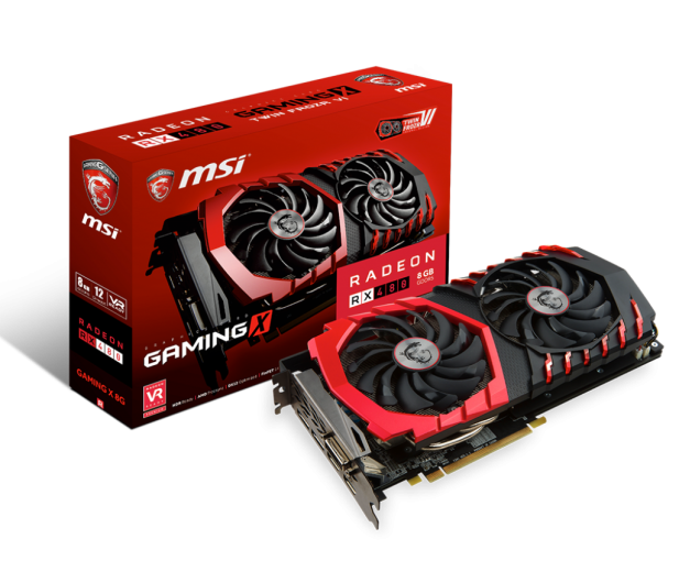 MSI Radeon RX 480 Gaming X 8GB GDDR5 - 319352 - zdjęcie